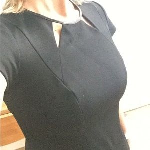 black fitted classiques viscose work top